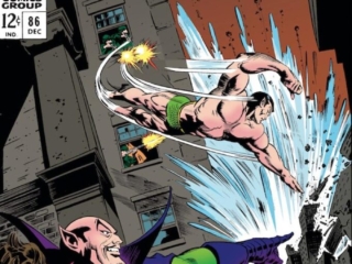 Tales to Astonish #86 cover; pencils, Gene Colan; inks, Bill Everett; The Wrath of Warlord Krang, Namor the Sub-Mariner
