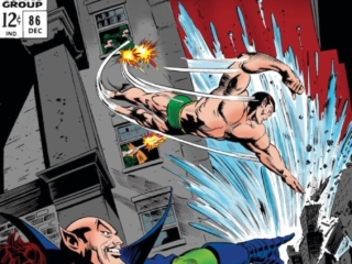 Tales to Astonish #86 cover; pencils, Gene Colan; inks, Bill Everett; The Wrath of Warlord Krang, Sub-Mariner, Prince Namor, Marvel