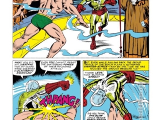 Tales to Astonish #87, pg. 7; pencils and inks, Bill Everett; Warlord Krang vs. Sub-Mariner