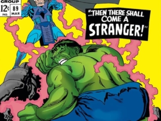 Tales to Astonish #89 cover; pencils and inks, Gil Kane; Incredible Hulk, the Stranger