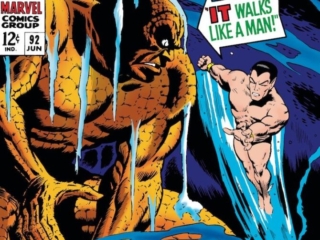 Tales to Astonish #92 cover; pencils, Don Heck; inks, Dan Adkins; It Walks Like a Man, Prince Namor, the Sub-Mariner