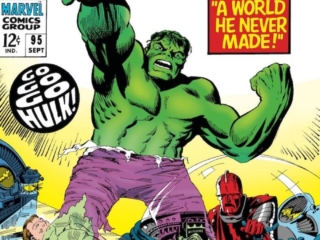 Tales to Astonish #95 cover; pencils and inks, Marie Severin; Incredible Hulk, Bruce Banner, High Evolutionary