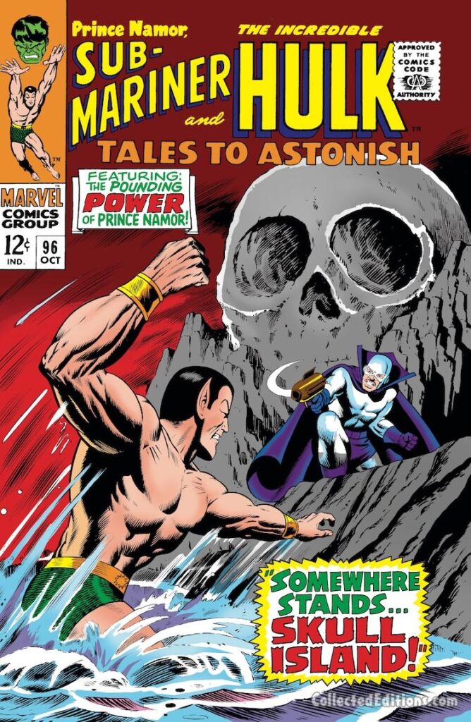 Tales to Astonish #96 cover; pencils and inks, Dan Adkins; Somewhere Stands Skull Island, , The Plunderer