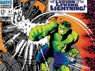 Tales to Astonish #97 cover; pencils and inks, Marie Severin; Incredible Hulk