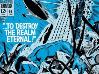 Tales to Astonish #98 cover; pencils and inks, Dan Adkins; To Destroy the Realm Eternal, Prince Namor the Sub-Mariner