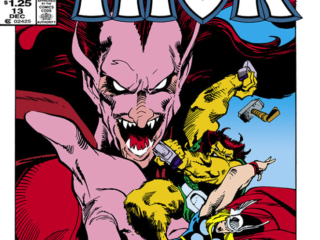 Thor Annual #13 cover; pencils and inks, Walter Simonson Thor Annual #13 cover; pencils and inks, Walter Simonson, Mephisto, Ulik