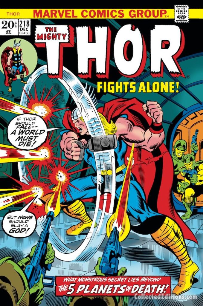 Thor #218 cover; pencils, Rich Buckler; inks, Joe Sinnott