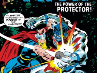 Thor #219 cover; pencils and inks, John Buscema; The Protector