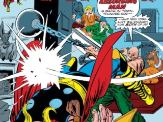 Thor #236 cover; pencils, Gil Kane; inks, Al Milgrom; Absorbing Man/Crusher Creel