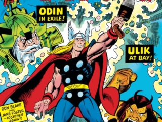 Thor #239 cover; pencils, Gil Kane; inks, Dan Adkins