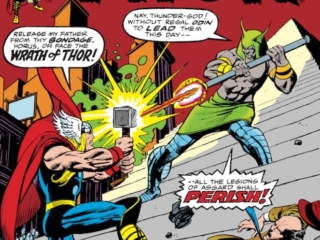 Thor #239 cover; pencils, Gil Kane; inks, Dan Adkins