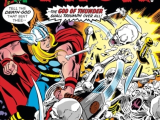 Thor #241 cover; pencils, Jack Kirby; inks, Frank Giacoia