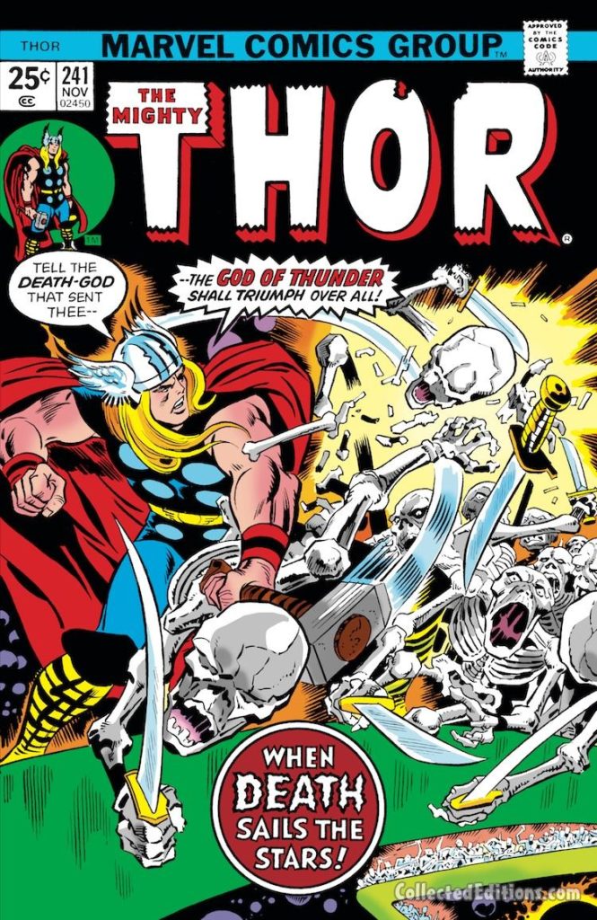 Thor #241 cover; pencils, Jack Kirby; inks, Frank Giacoia