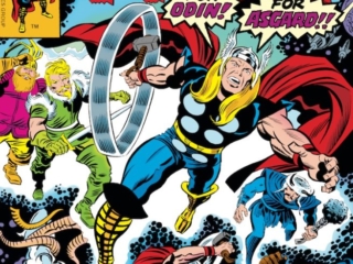 Thor #257 cover; pencils, Jack Kirby; inks, Joe Sinnott