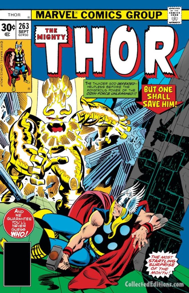 Thor #263 cover; pencils, John Buscema; inks, Joe Sinnott