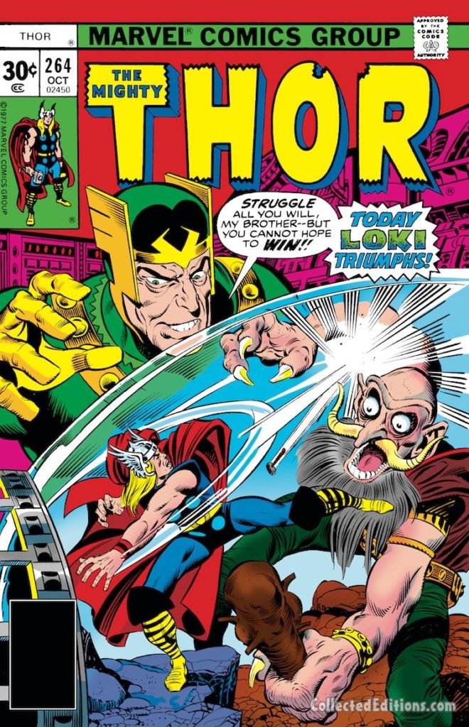 Thor #264 cover; pencils, Walter Simonson; inks, Joe Sinnott