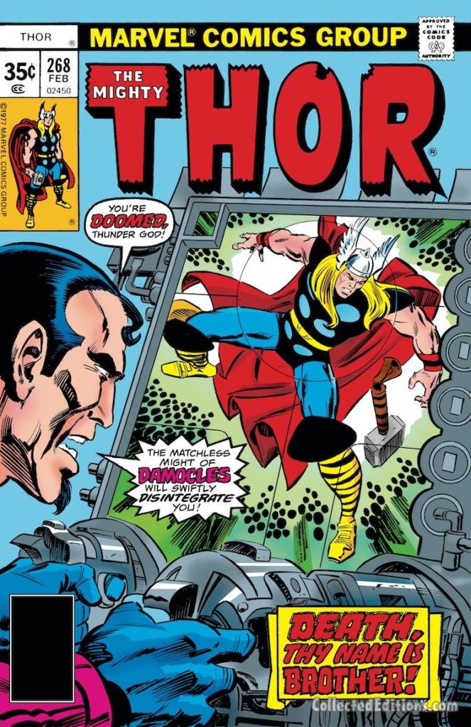 Thor #268 cover; pencils, uncredited; inks, Tony DeZuniga