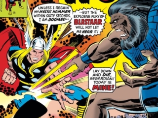 Thor #269 cover; pencils, Walter Simonson; Blastaar
