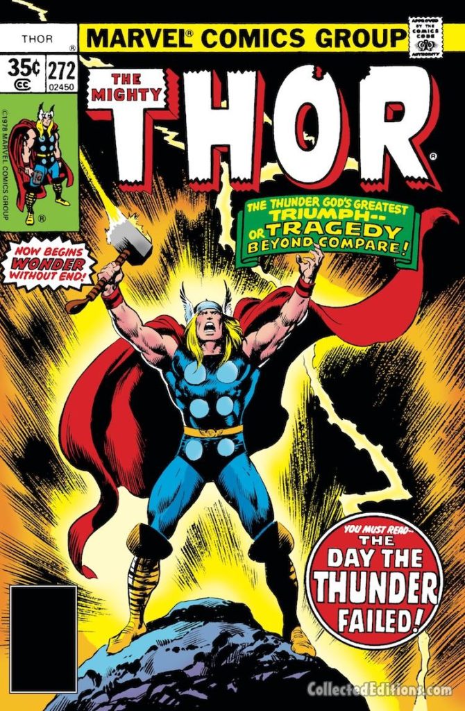 Thor #272 cover; pencils, John Buscema; inks, uncredited
