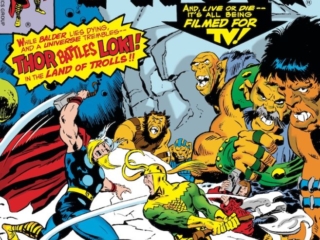 Thor #275 cover; pencils and inks, John Buscema; alterations, Marie Severin