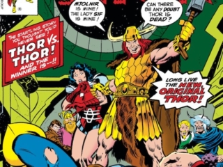 Thor #276 cover; pencils, John Buscema; inks, Joe Sinnott