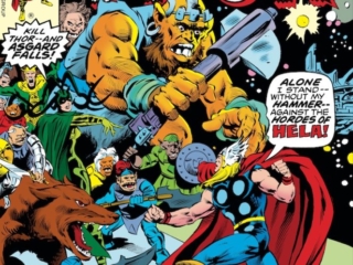 Thor #277 cover; pencils, John Buscema; inks, Bob McLeod, Hela