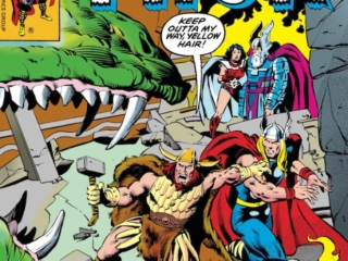 Thor #278 cover; pencils, John Buscema; inks, Bob McLeod