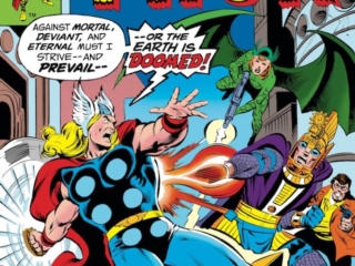 Thor #284 cover; pencils, Dave Cockrum; inks, Bob McLeod; Ajak/Eternals