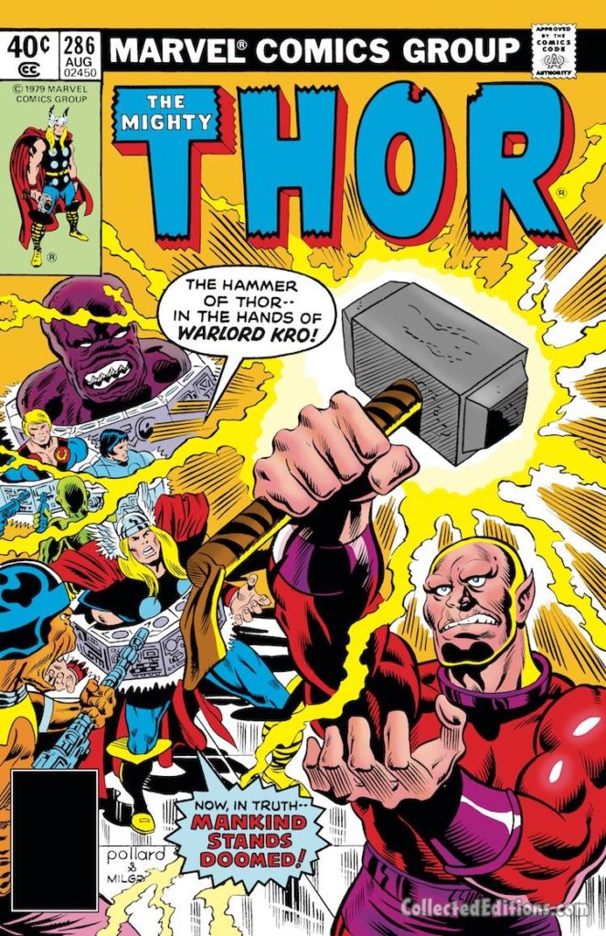 Thor #286 cover; pencils, Keith Pollard; Deviants/Kro