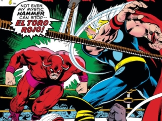 Thor #290 cover; pencils, Keith Pollard; El Toro Rojo