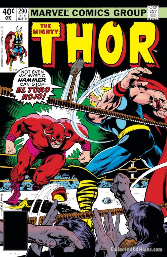 Thor #290 cover; pencils, Keith Pollard; El Toro Rojo