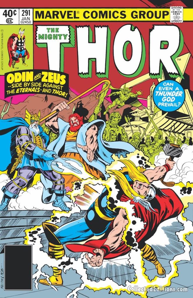 Thor #291 cover; pencils, Keith Pollard; inks, Bob Layton
