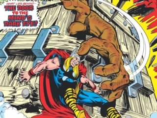 Thor #293 cover; pencils, Keith Pollard; inks, Bob Layton