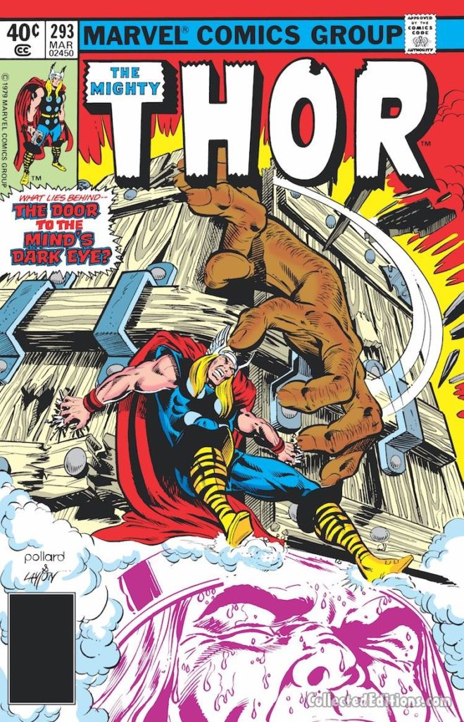 Thor #293 cover; pencils, Keith Pollard; inks, Bob Layton