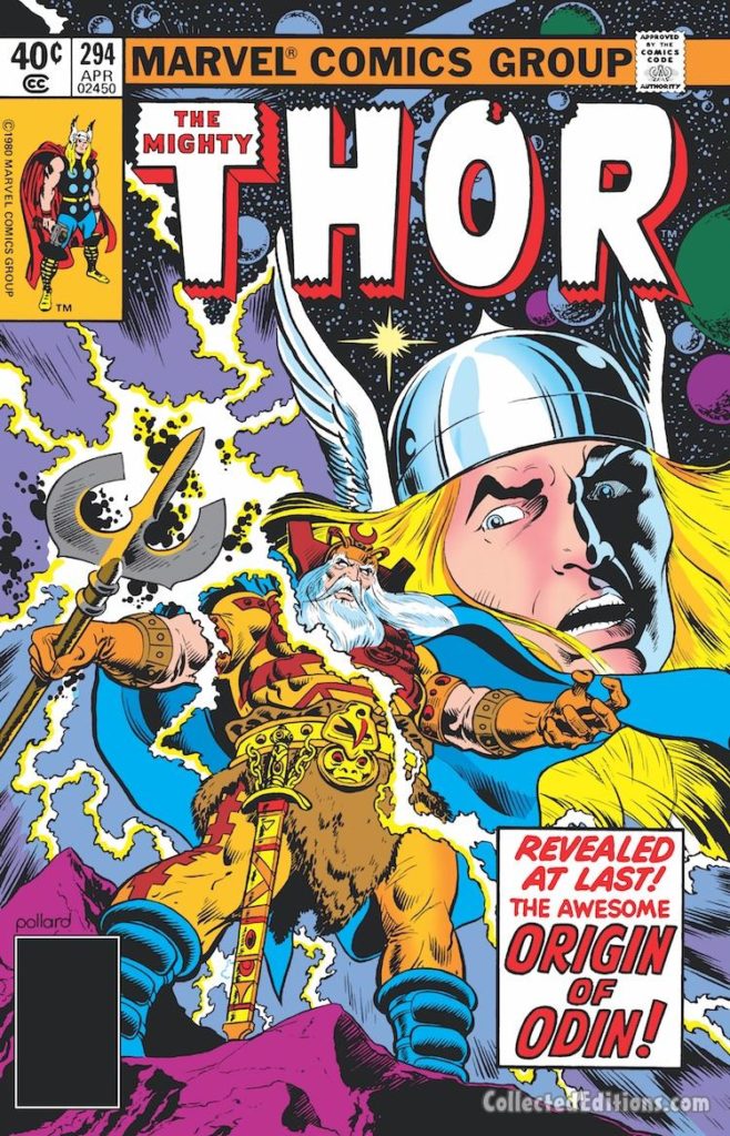 Thor #294 cover; pencils and inks, Keith Pollard