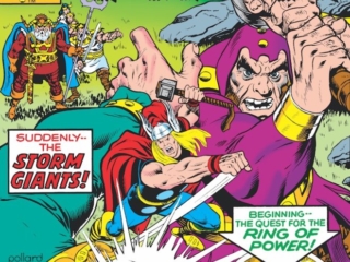 Thor #295 cover; pencils and inks, Keith Pollard