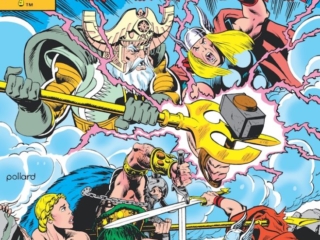 Thor #296 cover; pencils and inks, Keith Pollard