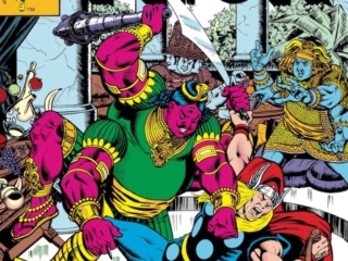 Thor #301 cover; pencils and inks, Keith Pollard