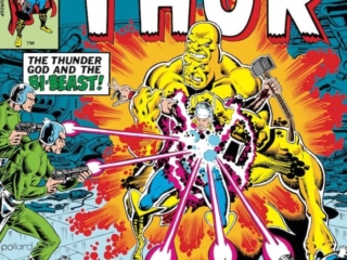 Thor #315 cover; pencils and inks, Keith Pollard; The Thunder God and the Bi-Beast