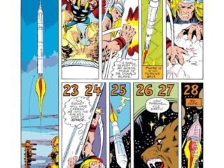 Thor #317, pg. 16; layouts, Keith Pollard; pencils and inks, Chic Stone; Man-Beast, Cape Canaveral, rocket