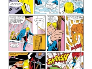 Thor #320, pg. 15; layouts, Keith Pollard; pencils and inks, John Tartaglione; Fairgold, Miss Stevens
