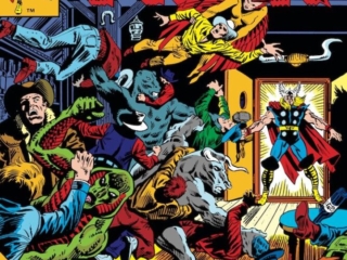 Thor #320 cover; pencils and inks, Al Milgrom