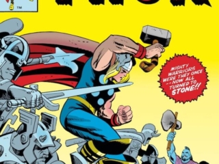 Thor #323 cover; pencils, Ed Hannigan; inks, Vince Colletta; Mighty Warriors Were they once, now all turned to stone; Fear, Desire