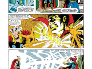 Thor #333, pg. 3; pencils, Mark Bright; inks, Vince Colletta; Doctor Strange