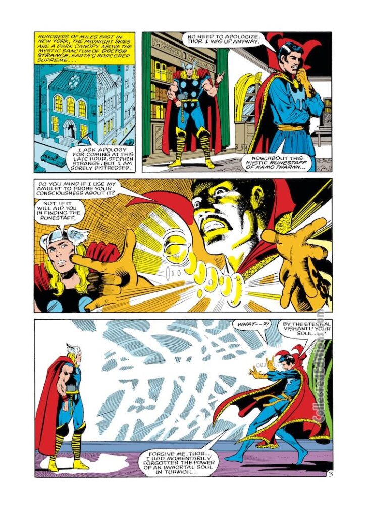 Thor #333, pg. 3; pencils, Mark Bright; inks, Vince Colletta; Doctor Strange