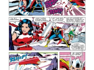 Thor #334, pg. 14; pencils, Mark Bright; inks, Vince Colletta; Sif, Keith Kincaid, Kamo Tharnn