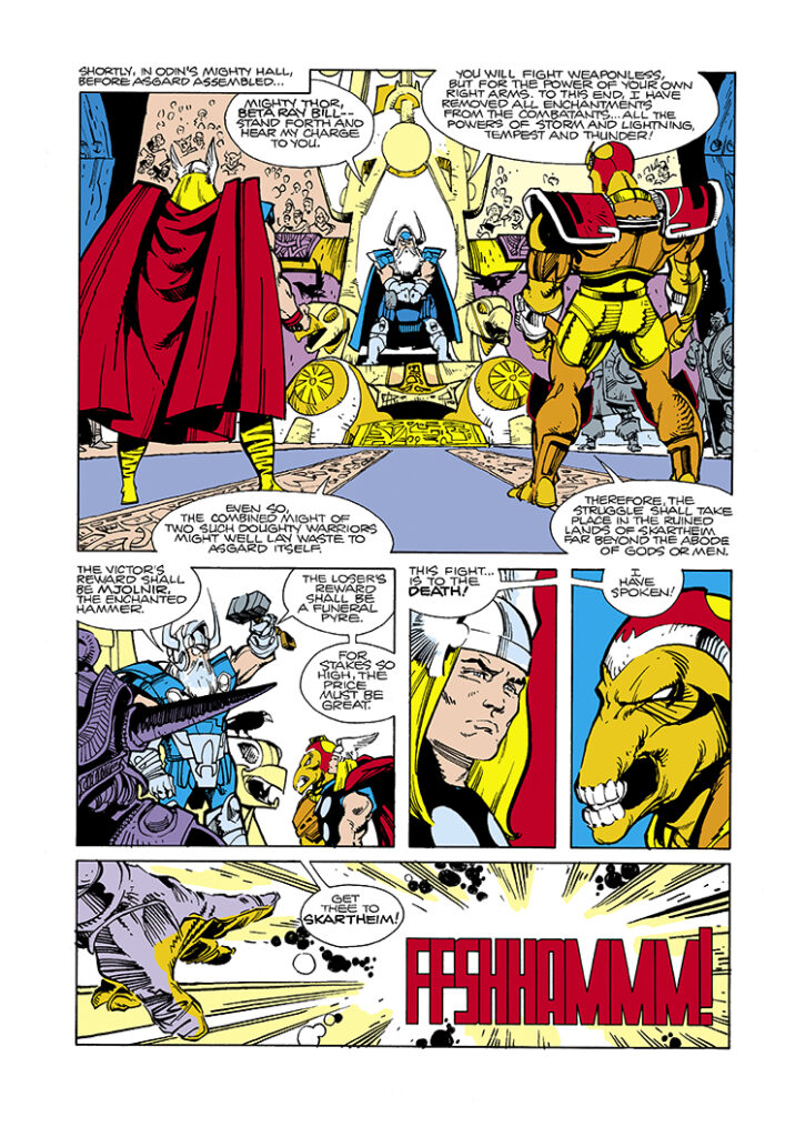 Thor #338, pg. 14; pencils and inks, Walter Simonson; Odin, Beta Ray Bill