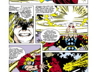Thor #351, pg. 20; pencils and inks, Walter Simonson Thor #351, pg. 20; pencils and inks, Walter Simonson; Surtur