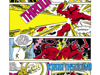 Thor #352, pg. 3; pencils and inks, Walter Simonson Thor #352, pg. 3; pencils and inks, Walter Simonson; Surtur