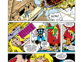 Thor #359, pg. 17; pencils and inks, Walter Simonson Thor #359, pg. 17; pencils and inks, Walter Simonson; Loki, Lorelei